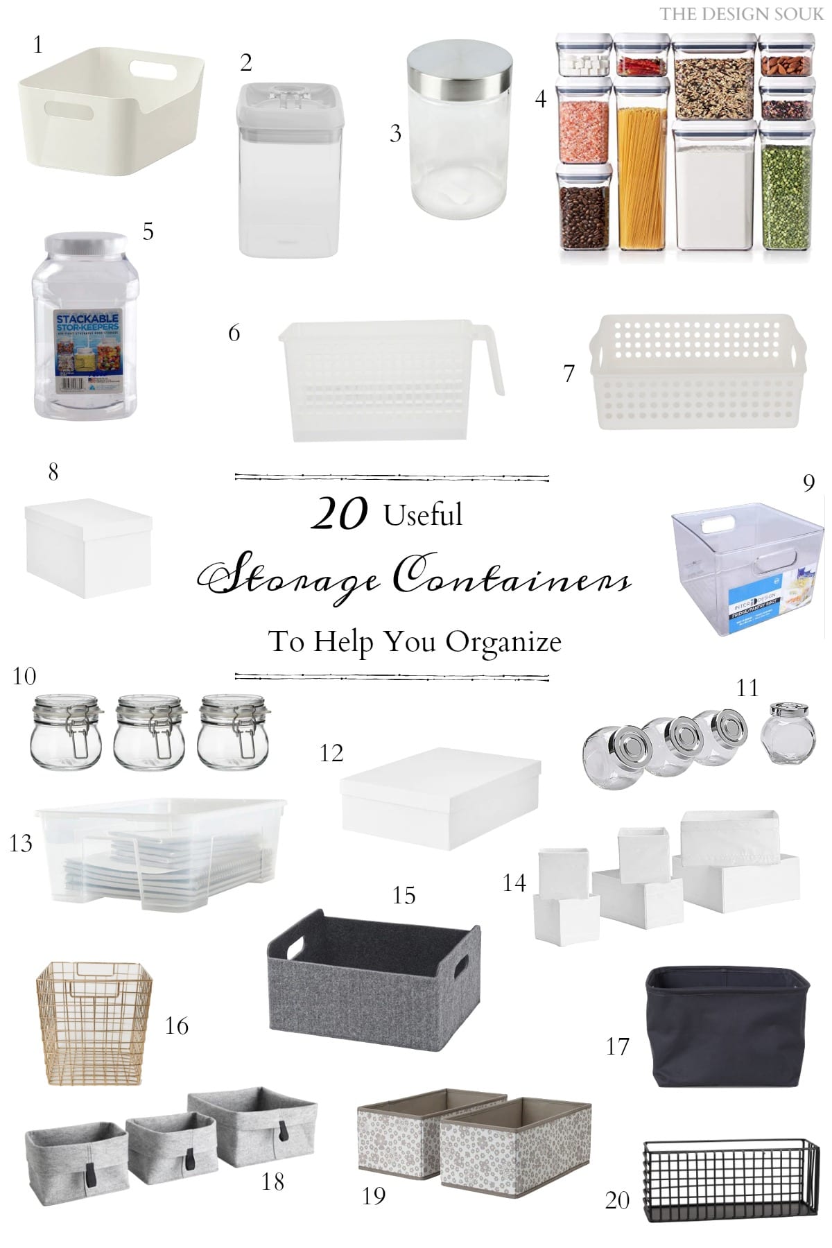 What do you put in those nice storage containers vs. items you